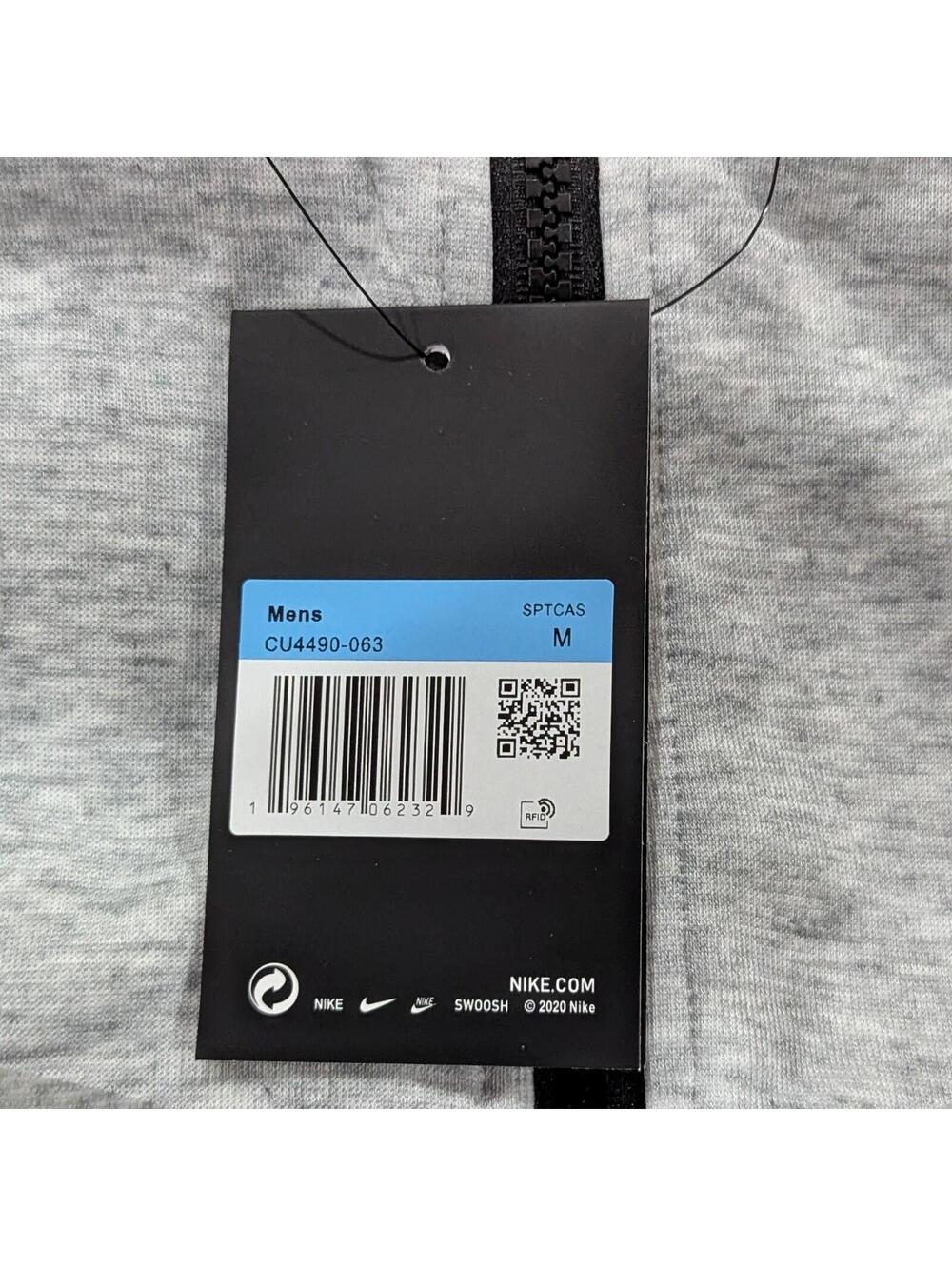 Nike Tech Fleece Full Zip Hoodie M Grey CU4490-063 NWT - Picture 9 of 9
